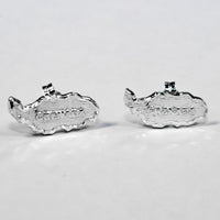 Caribbijou Grenada Map Stopper Stud Earring - earring - Caribbijou Island Jewellery