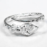 Light Bangle Adjustable Ring with Snake - Ring - Caribbijou Island Jewellery