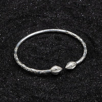 Light Cocoa Pod Bangle with Diamante Pattern - Bangle - Caribbijou Island Jewellery