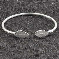 Light St. Vincent Map Bangle with Diamante Pattern - Bangle - Caribbijou Island Jewellery