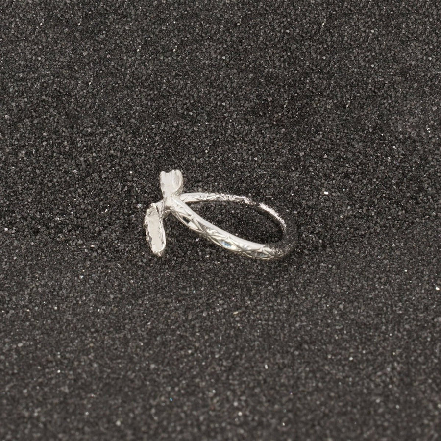 Extra Light Anthurium Flower Bangle Ring - Ring - Caribbijou Island Jewellery