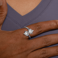 Extra Light Hibiscus Bangle Ring - Ring - Caribbijou Island Jewellery
