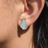 Barbados Map Stopper Stud Earring by Caribbijou