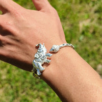 Heavy Elephant and Taj Mahal Bangle with Diamante Pattern