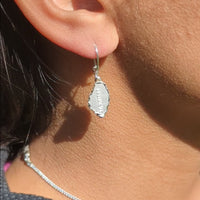 St. Vincent Map Hanging Short Earring by Caribbijou