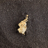 Aquarius Zodiac Astrology Pendant in 14 KT Yellow Gold - Caribbijou Island Jewellery