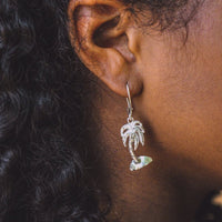 Caribbean Coconut Tree Short Earring - Earring - Caribbijou Island Jewellery