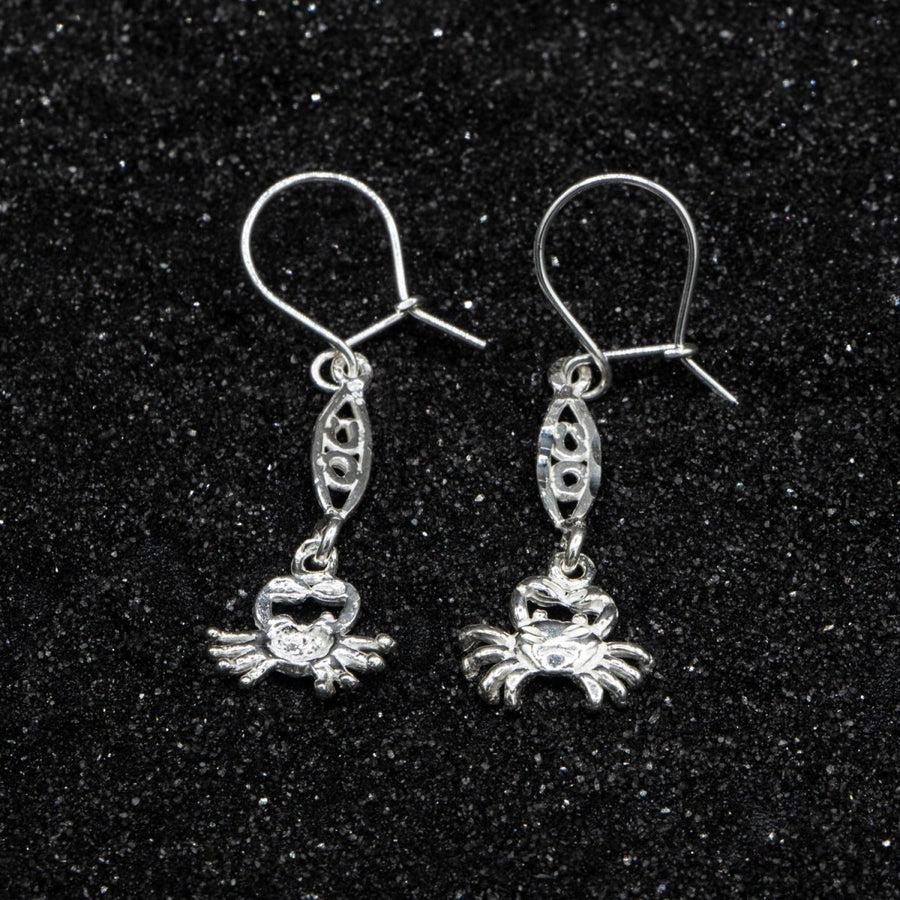 Caribbean Crab Cancer with Extender Bar Long Earring - Earring - Caribbijou Island Jewellery