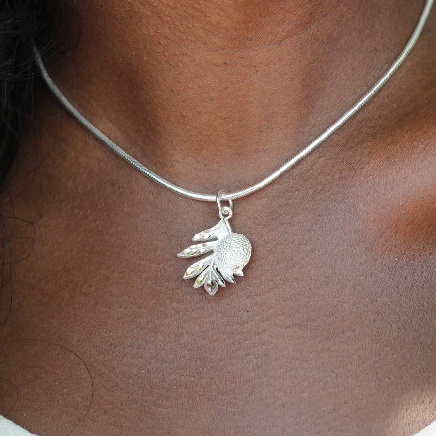 Caribbean Island Breadfruit Pendant with Chain - Pendent - Caribbijou Island Jewellery