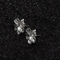 Caribbean Large Hibiscus Flower Stopper Stud Earring - Earring - Caribbijou Island Jewellery