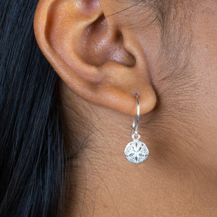 Caribbean Sand Dollar Short Earring - Earring - Caribbijou Island Jewellery