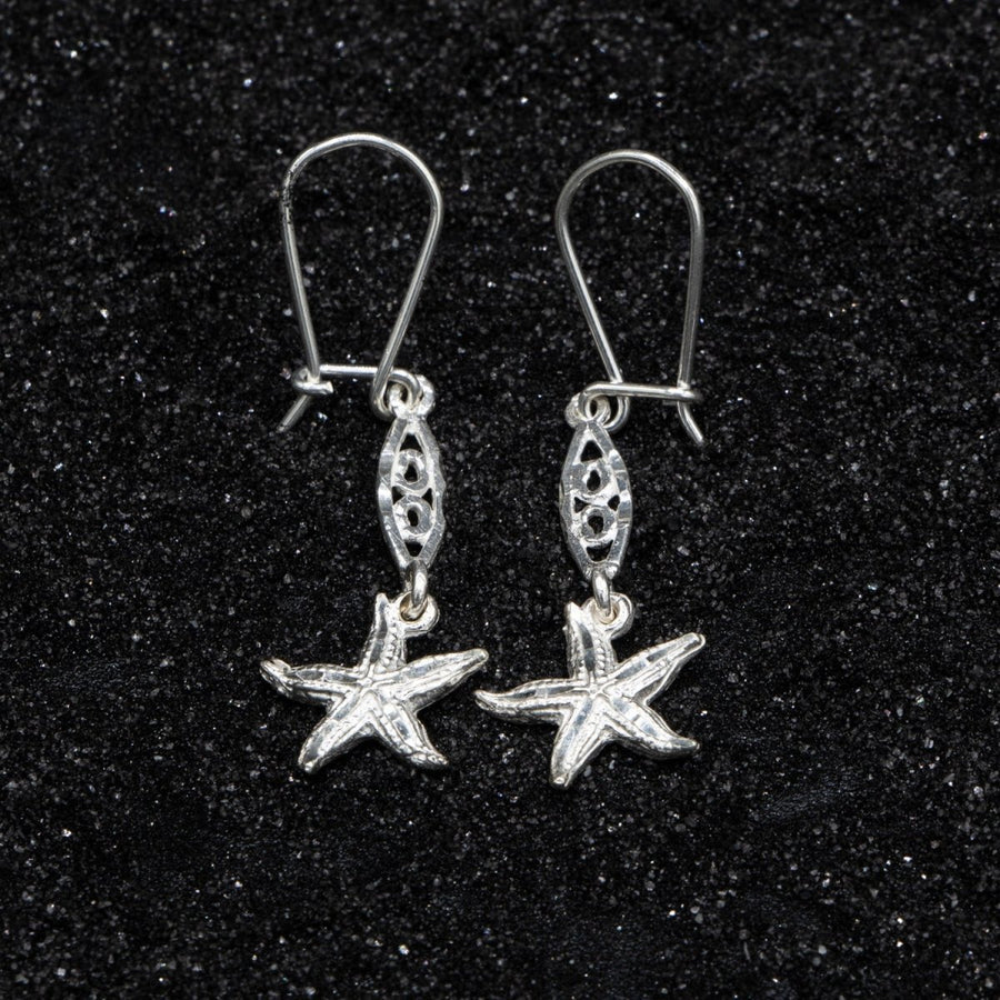 Caribbean Starfish with Extender Bar Long Earring - Earring - Caribbijou Island Jewellery