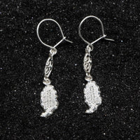 Caribbijou Grenada Map Earring Hanging Long - Earring - Caribbijou Island Jewellery