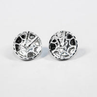 Caribbijou Large Trinidad Steel Pan or Steel Drum Stopper Stud Earring - earring - Caribbijou Island Jewellery