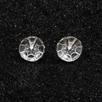 Caribbijou Large Trinidad Steel Pan or Steel Drum Stopper Stud Earring - earring - Caribbijou Island Jewellery