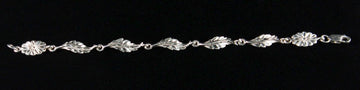 Chain Bracelet with Leaves - Chain Bracelet - Caribbijou Island Jewellery