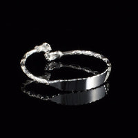 Engravable Light Fist Bangle with Diamante Pattern - Bangle - Caribbijou Island Jewellery