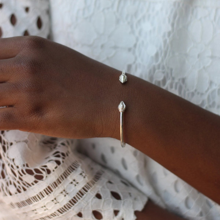 Extra Light Plain Cocoa Pod Bangle - Bangle - Caribbijou Island Jewellery