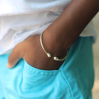 Extra Light Plain Solid Ball Bangle - Bangle - Caribbijou Island Jewellery