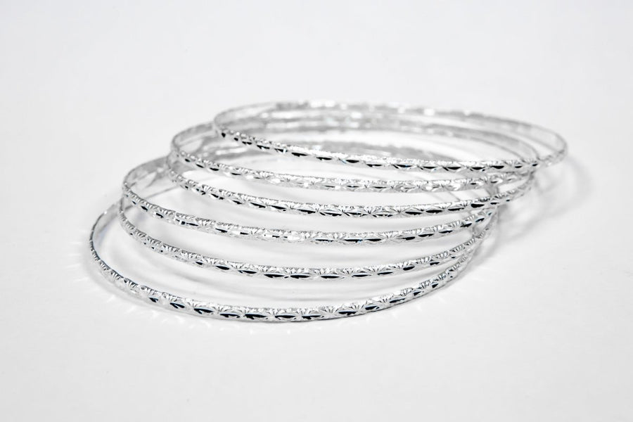 Flat Jingle 2mm in Calypso Pattern - Bangle - Caribbijou Island Jewellery