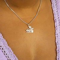 Grenada Bull and Cart Pendant with Chain - Pendent - Caribbijou Island Jewellery