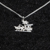 Grenada Bull and Cart Pendant with Chain - Pendent - Caribbijou Island Jewellery