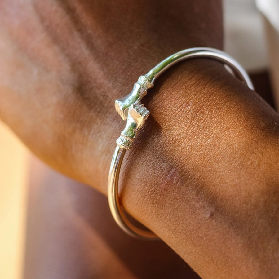 Heavy Plain Fist Bangle - Bangle - Caribbijou Island Jewellery