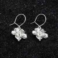 Large Hibiscus Flower Earring Hanging Short - Earring - Caribbijou Island Jewellery