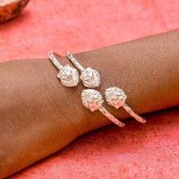 Light Lion Bangle with Diamante Pattern - Bangle - Caribbijou Island Jewellery