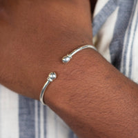 Light Plain Solid Ball Bangle - Bangle - Caribbijou Island Jewellery