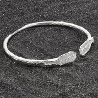 Light St. Kitts Map Bangle with Diamante Pattern - Bangle - Caribbijou Island Jewellery