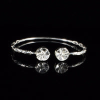 Light Steel Pan Bangle with Diamante Pattern - SOLD INDIVIDUALLY - Bangle - Caribbijou Island Jewellery