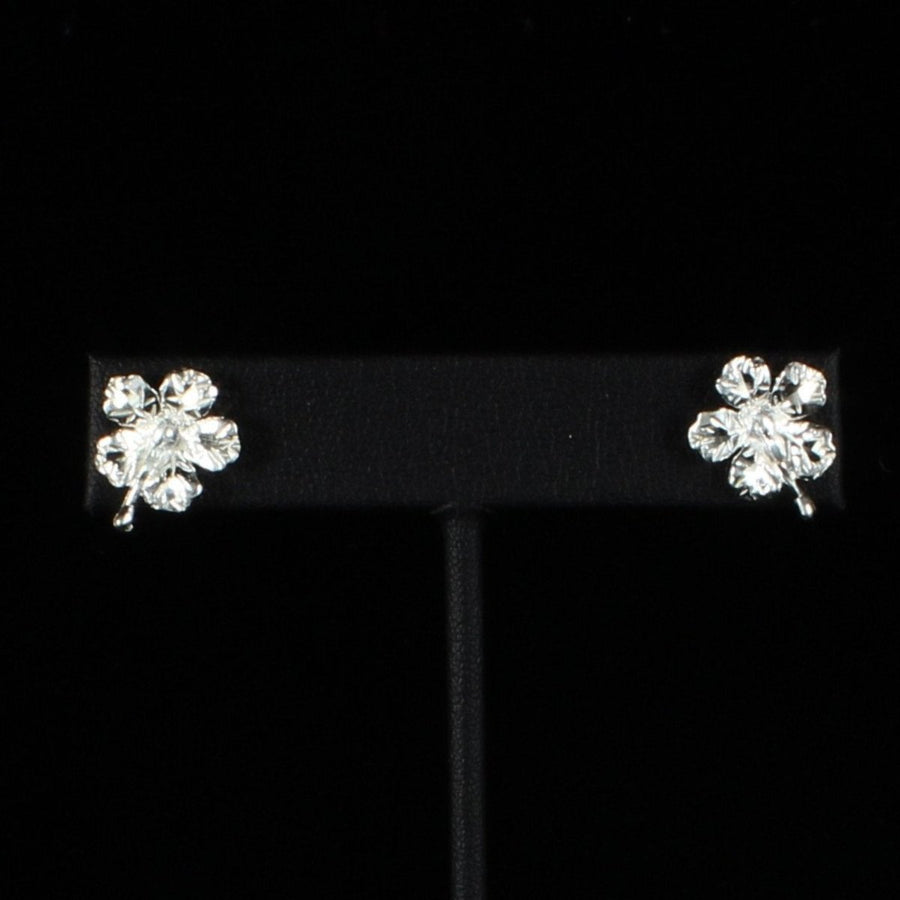 Medium Hibiscus Flower Stopper Stud Earring - Earring - Caribbijou Island Jewellery