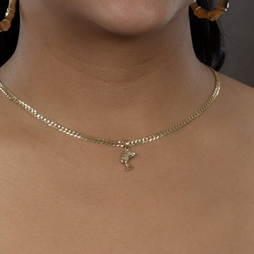 Nefertiti Pendant in 14 KT Yellow Gold - Caribbijou Island Jewellery