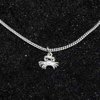 Small Crab Cancer Zodiac Pendant with Chain - Pendent - Caribbijou Island Jewellery